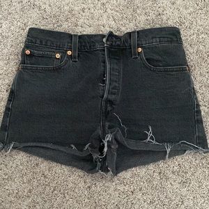 Levi's Black Jean Shorts